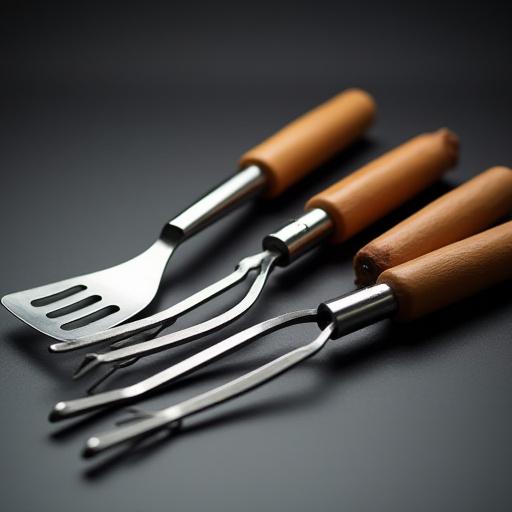 Ett set med premium grillverktyg från Norrsken-serien.